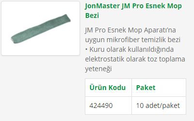 Jonmaster Esnek Mop Aparatı